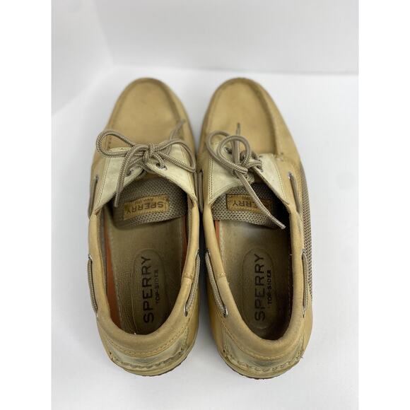 Sperry Top Sider Mens 11.5 Wide 3 Eye MocBoat Lace 0799023 Brown Leather - Picture 6 of 9